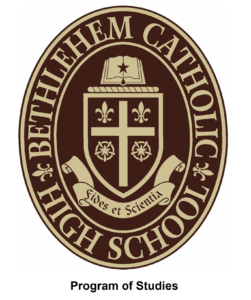 Bethlehem Catholic Crest with the words Program of Studies below it.
