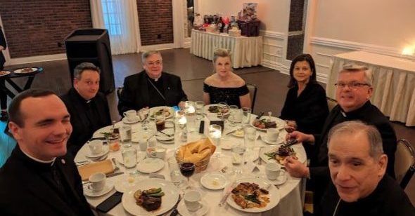 Clergy table at the Golden Gala