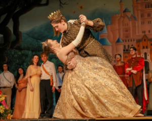Sydney Bennett and Caleb Brown as Cinderella and Prince Christopher in Rodgers & Hammerstein's Cinderella.