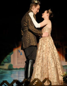prince dancing with Cinderella