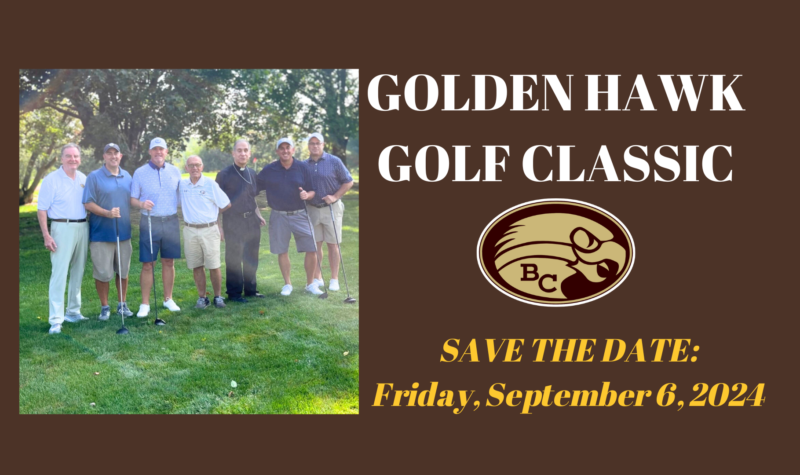 Golden Hawk Golf Classic Save the Date, Friday, September 8, 2024