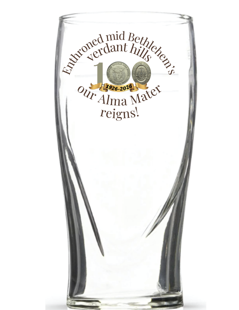 image of Bethlehem Catholic High School's Centennial Celebration glass