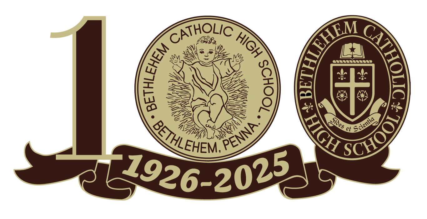 Bethlehem Catholic 100 Year logo